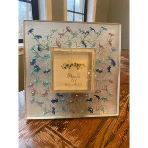 Amora 3" X 3" Handmade Floral Resin Picture Frame